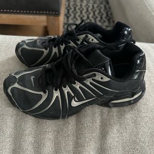 Women’s used and well worn Nike Air Max running sneakers, size 6.5